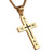 HZMAN Stainless Steel Russian Orthodox Cross Pendant Necklace for Men Women, Nika, ICXC -Gold-