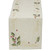 DII Christmas Holiday Embroidered Table Runner, 14X70", Holly Leaves