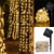 Fulighture Outdoor Solar String Lights, Waterproof Copper Wire 33feet 100 LEDs Solar Powered Fairy Light for Garden Patio Yard Trees Party Valentine Wedding Decoration, Warm White