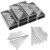 60 Pack Utility Knife Blades, SK5 Steel Heavy Duty Box Cutter Replacement Blades with Plastic Case?Standard Size Razor Blades for Most Standard Utility Knives