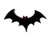 TH Black Evil Bat Vampire Halloween Patch Biker Motorcycle Embroidered Applique Sew Iron on Patch for Hat Jackets Bags Jeans T-Shirt Backpacks Costume