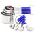 Measuring Cups and Measuring Spoons Set of 10 Piece. VOJACO Stainless Steel Measuring Cups and Spoons, Nesting Heavy Duty Metal Kitchen Measure Tools for Cooking and Baking -Blue-