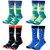 Moyel Mens Funny Crew Socks Novelty Cool Fun Cotton Socks -4 Pairs Golf-