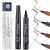 Eyebrow Tattoo Pen, Microblading Eyebrow Pen, 4 Point Eyebrow Pen,Tattoo Eyebrow With Precision Applicator Long Lasting, Waterproof, Creates Natural Looking Brows, 2 PCS -Black-