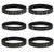 kilofly 6pcs Christian Religious Scripture Bible Verse Rubber Bracelet Wristband