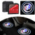 2PCS For Buick Car Door Logo Projector Light Wireless Ghost Shadow LED Courtesy Door Light