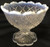 Fruit Cup Dessert Serving Bowl - Fan  and  Feather Pattern -French Opalescent-