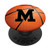 Basketball Letter M Initial Gift Ball Player Gift for Guys PopSockets Grip and Stand for Phones and Tablets
