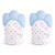 Teething Mittens for Babies,2 Pack BPA Free Teething Mitt Glove,Self Soothing Pain Relief Soft Silicone Teething Mitt Infant Teether Toy for 0-6 Months Unisex Boy or Girl, (2 Blue)
