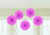 Amscan Bright Pink Mini Paper Hanging Fan, 5 Ct. - Party Decoration