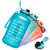 PASER Half Gallon/64oz Water Bottle with Straw  and  Time Marker, Wide Mouth Leakproof BPA Free Sports Motivational Water Jug with Measurements to Ensure You Drink Enough Water -Included Straw Brush- PASER Half Gallon/64oz Water Bottle with Straw  and  Time Marker, Wide Mouth Leakproof BPA Free Sports Motivational Water Jug with Measurements to Ensure You Drink Enough Water -Included Straw Brush-