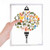 Fan Butterfly Taiji Teapot Mountain Notebook Loose Leaf Diary Refillable Journal Stationery
