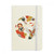 Crane Folding Fan Sakura Pattern Notebook Official Fabric Hard Cover Classic Journal Diary