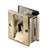 Slide-Co 163142 Pocket Door ivacy Lock with Pull, Antique Brass