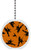 Witch on Broom Pattern Solid Ceramic Fan Pull