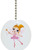Pink Fairy Princess Ballerina Solid Ceramic Fan Pull
