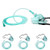 Adult Europe Standard Oxygen Mask with 6.6' Tubing and Adjustable Elastic Strap - 3 Packs - Size L plus