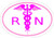WickedGoodz Oval Pink RN Caduceus Nurse Vinyl Decal - Nursing Bumper Sticker - Perfect Nurses Graduation Pinning Gift