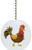 Strutting Rooster Solid Ceramic Fan Pull