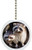 Raccoons in Tree Solid Ceramic Fan Pull