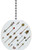 Arrows Pattern Solid Ceramic Fan Pull