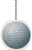 Golf Ball Design -not golf ball shaped- on Solid Ceramic Fan Pull