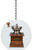 Coffee Mill Solid Ceramic Fan Pull