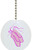 Pink Ballet Slippers Solid Ceramic Fan Pull