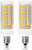 E11 LED Bulb ,Dimmable, 8W -75W or 100W Halogen Bulbs Equivalent-, JD T4 E11 Mini Candelabra Base, AC110V120V 130V, Pack of 2-Warm White 3000K-