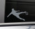 Soccer Player Vinyl Decal Laptop Car Truck Bumper Window Sticker - Charcoal