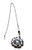 Silver Fan Pull From Ganz - Ladybug  and  Flower