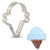 Ann Clark Cookie Cutters Ice Cream Cone/Clown Face Cookie Cutter, 4"