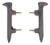 2pc Railroad Spike Drawer or Cabinet Pulls 3" Cast Iron
