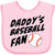 Inktastic Daddy's Baseball Fan Baby Bib Pink 351d9