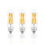 LED Tubular -Tube- T10 Corn Edison Light Bulbs E26 Base, 2700K Soft White 6W -60 Watts Equivalent- Filament Bulbs for Chandelier, Pendant Lamp, Wall Lamp Decorative, 3 of Pack, LEESANRAN Design