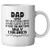 Dad No Matter How Hard Life Gets At Least You Don't Have Ugly Children Ceramic Coffee Mug Funny Father's Day Present for Daddy Birthday Present for Papa Man Tea Cup 11 oz