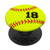 Softball No -18 Jersey Number 18 Ball Catcher  and  Pitcher Gift PopSockets PopGrip- Swappable Grip for Phones  and  Tablets