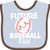 Inktastic Future Baseball Fan Baby Bib Blue and Chocolate 34179