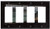 Switch Plate 4 Gang Rocker/GFCI - Window Landscape Lyttleton Harbour