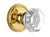 Grandeur Georgetown Rosette with Chambord Crystal Knob, Double Dummy, Lifetime Brass