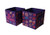 Idea Nuova JoJo Siwa Set of 2 Durable Storage Cubes with Handles