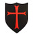 Morton Home Templar Crusader's Cross US Navy Seals Morale PVC 3D Rubber Touch Fastener Patch (red)