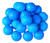 Blue Raspberry Dubble Bubble Gumballs - Bubble Gum Balls - 1" Size - Kosher - 1.5 Pounds