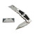 Heavy Duty Folding Utility Knife Dual Blades/Box Cutter/Professional Pocket Knife,Quick Change Blades, Razor Sharp, Lockback Design, Cutter with Extra 5-piece Blade