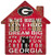 Fan Creations NCAA Georgia Bulldogs Unisex University of Georgia House Sign, Team Color, 12 inch