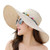 MYSNKU Womens Big Bowknot Straw Hat Large Floppy Foldable Roll up Beach Cap Sun Hat Summer UV Protection Beach Cap -Beige-