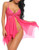 Avidlove Women Lingerie Lace Babydoll V Neck Sleepwear Strap Chemise Rose Red M