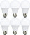 TCP LED 75 Watt Equivalent, 6 Pack, A19 Non-Dimmable Light Bulbs, Soft White -2700K-