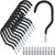 KURUI Garage Bike Hooks, 12 Pack Heavy Duty Rack Hanger Hooks Made of Carbon Steel with PVC Coating, Wall Mount Bicycle Storage for Ceilings, Space Saving Utility Organizer for Basement Warehouse