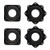 Kasteco 4 Pack 2.8-Inch Lazy Susan Turntable, 5/16" Thick & 100 LB Capacity
